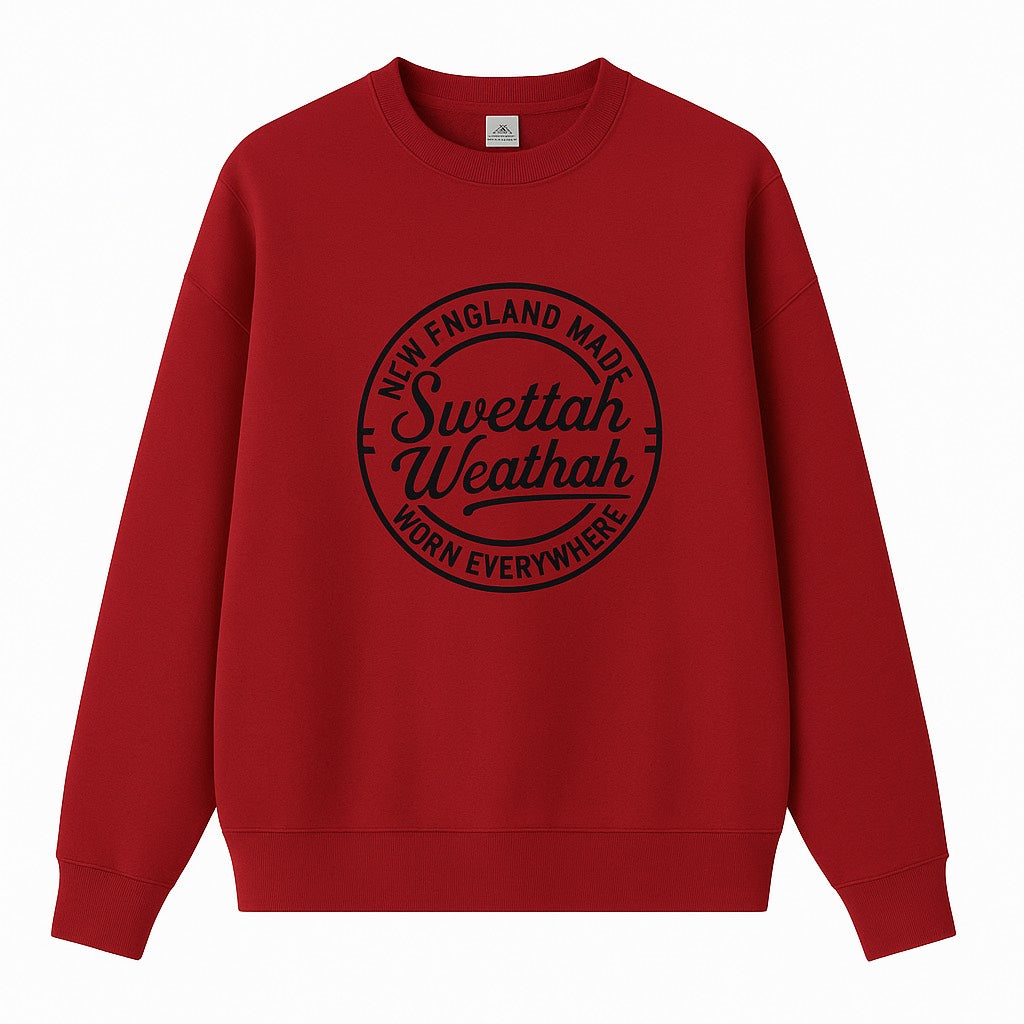Downtown Crewneck (Red Alternate) - Lobstah Roll Red