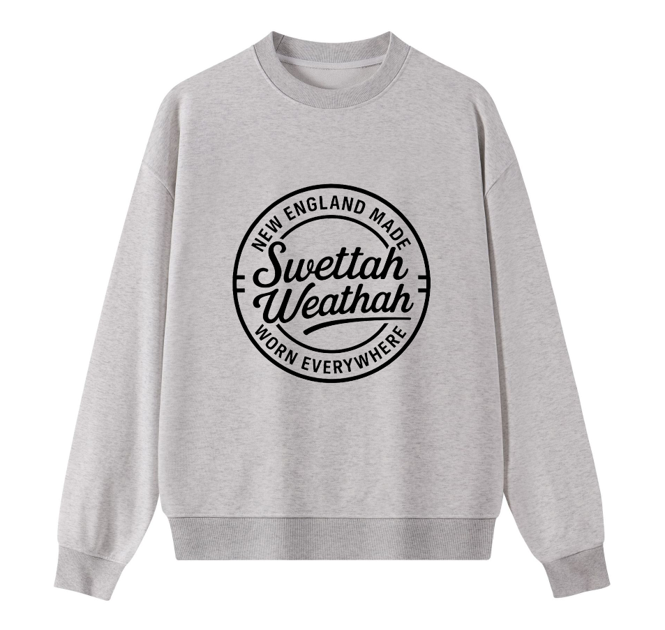 Downtown Crewneck - Oystah Shell Silver